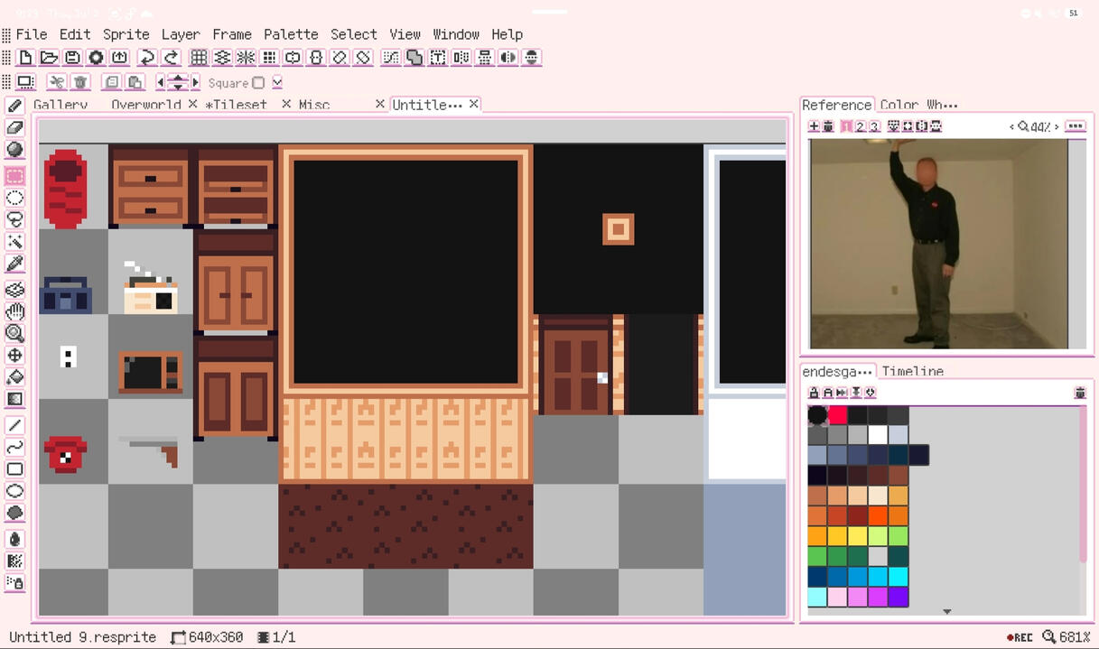 my 8bit tileset experiments!